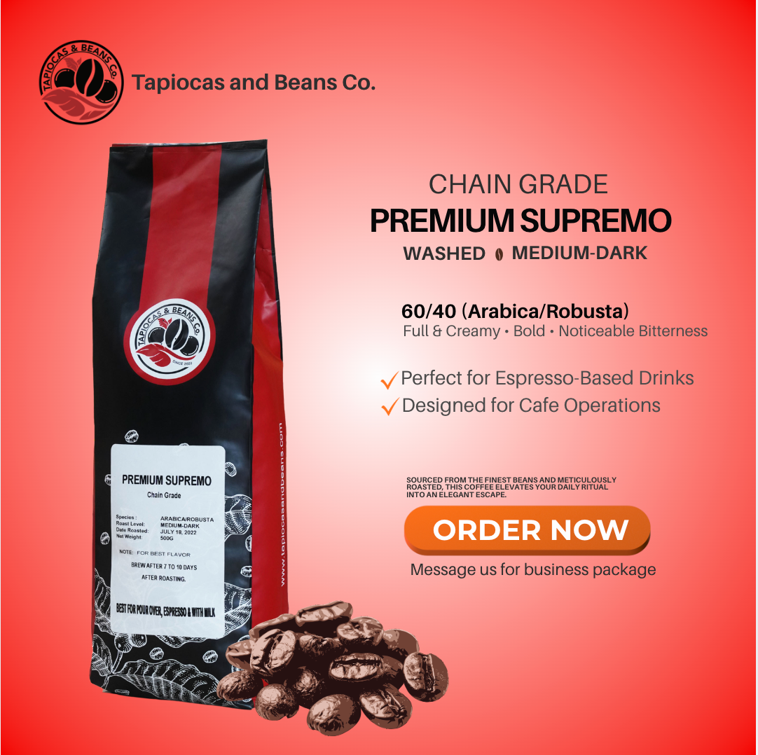 Premium Supremo Roasted Beans 50/50 - House Blend