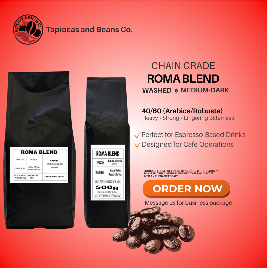 Roma Blend Roasted Beans 40/60