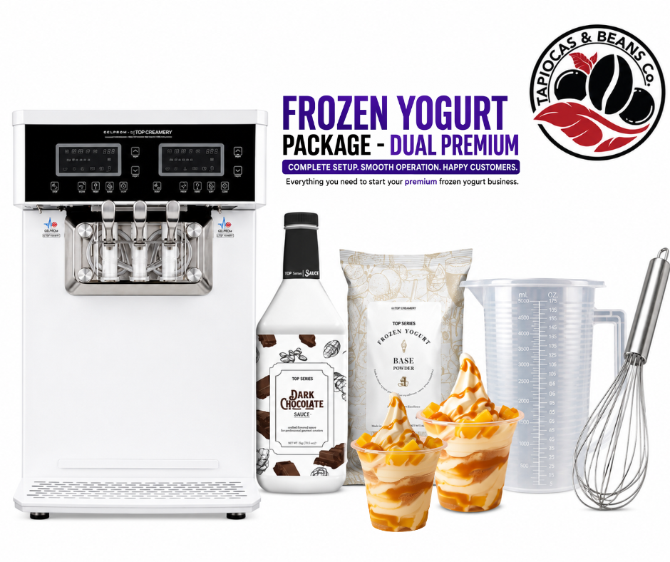 All-Time Bestseller Soft Serve Ice Cream / Frozen Yogurt Package -  Dual Premium