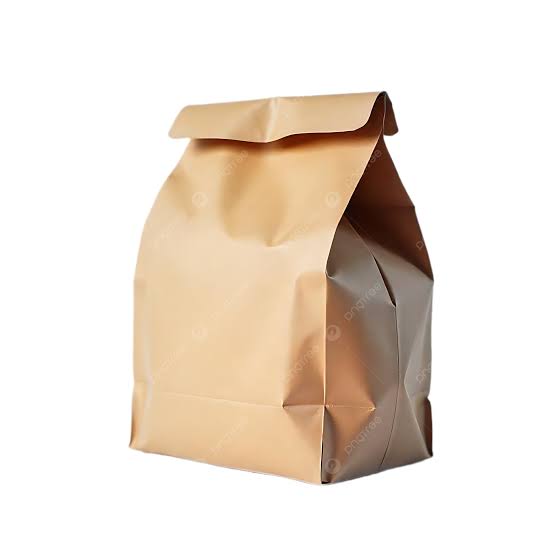 Brown take out bag Rice meal 50pcs